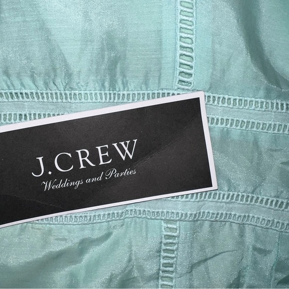 J. Crew Women's Mint Green Linen Silk Blend Dress size 2 new with tags - Picture 5 of 15